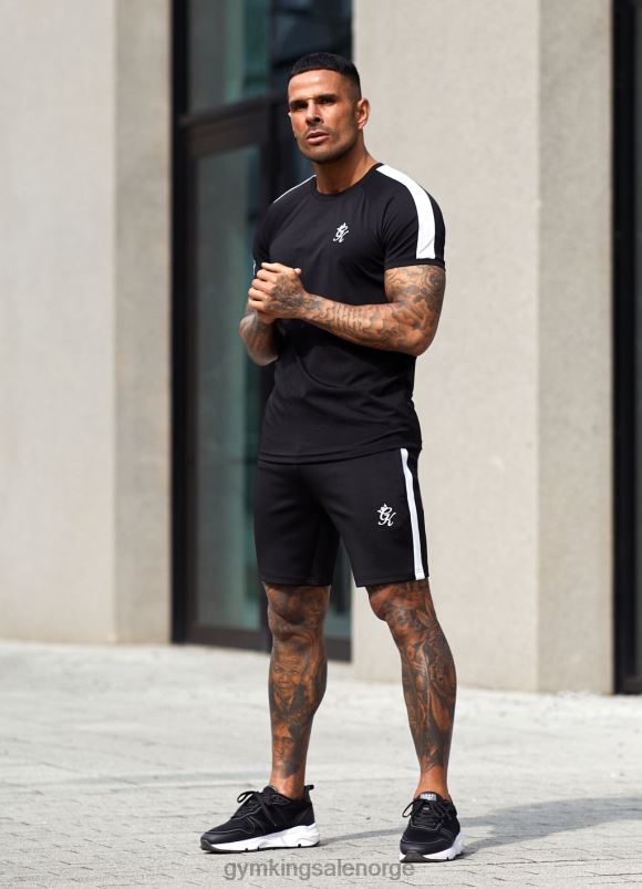 Gym King kjerne pluss poly kort menn P2NZL83 svart klær