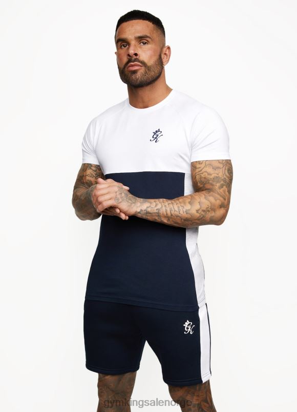 Gym King kontrastpanel kort menn P2NZL126 marine/hvit klær