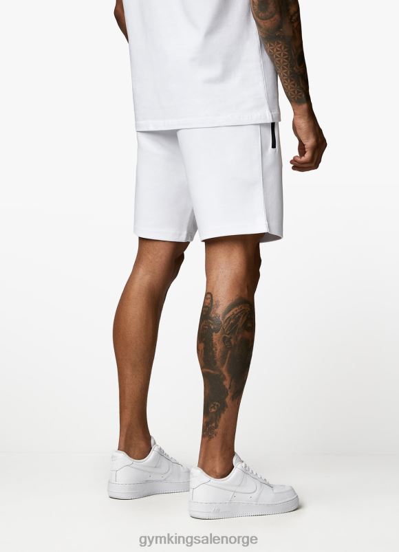 Gym King lineær print interlock kort menn P2NZL120 hvit klær