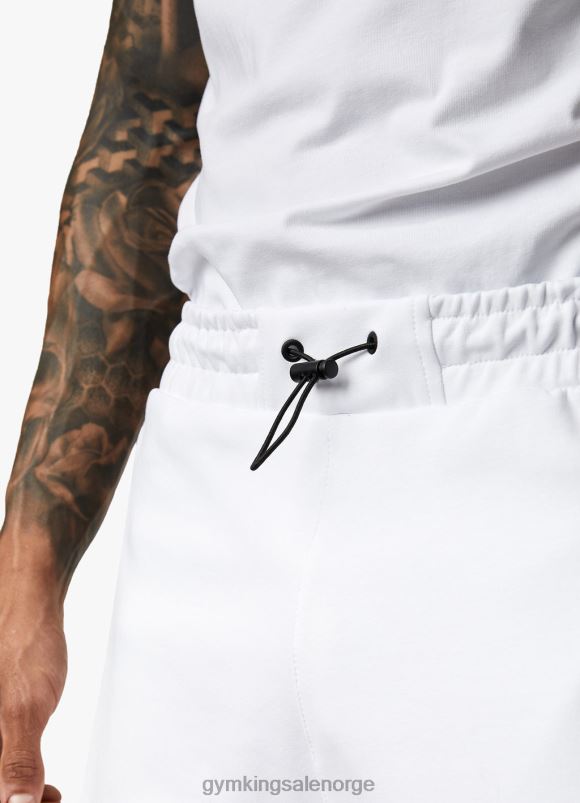 Gym King lineær print interlock kort menn P2NZL120 hvit klær