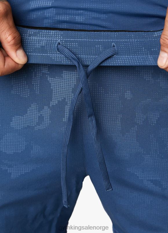 Gym King preget camo short 5'' menn P2NZL106 måneskinnsblå klær