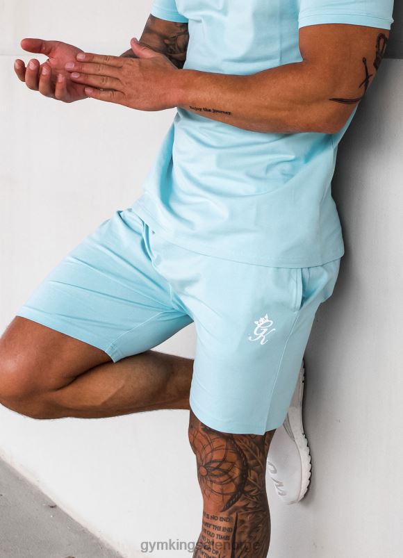 Gym King pro jersey short menn P2NZL86 aqua himmel klær