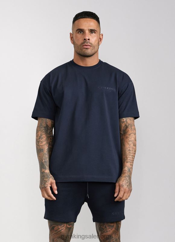 Gym King anslått eldre t-skjorte menn P2NZL48 marinen klær