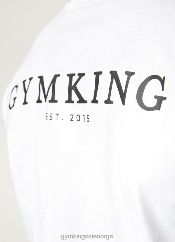 Gym King etablert tee menn P2NZL72 hvit klær