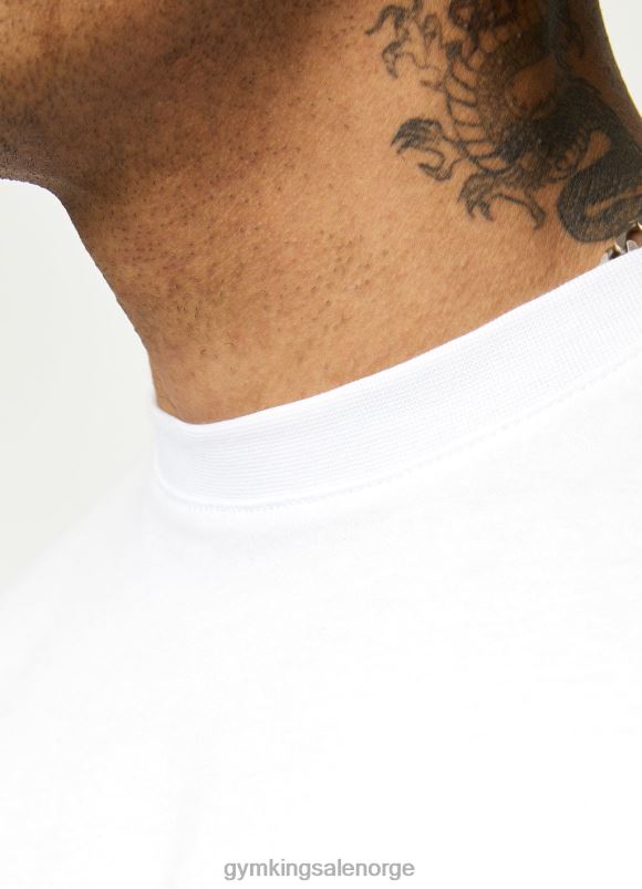 Gym King etablert tee menn P2NZL72 hvit klær