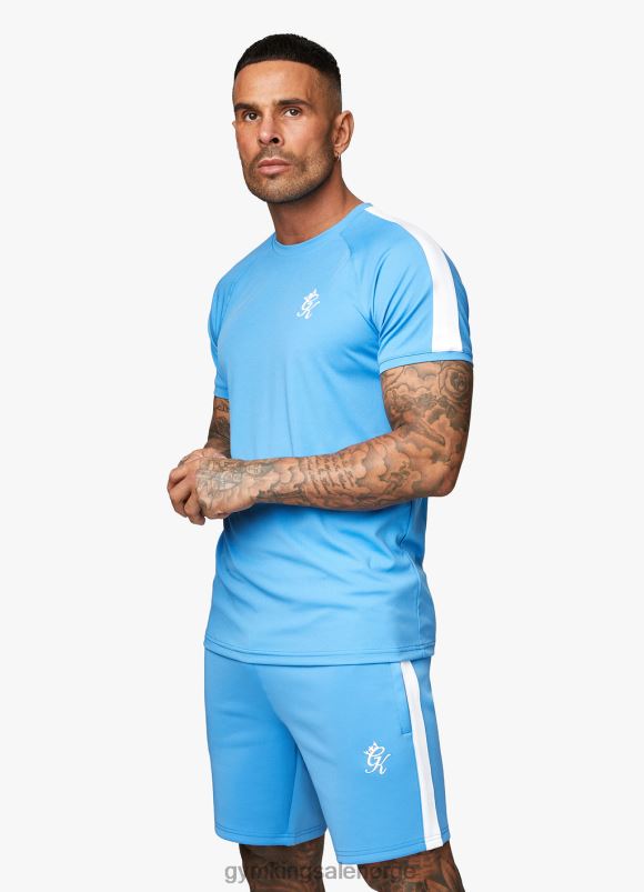 Gym King kjerne pluss poly tee menn P2NZL61 asurblått klær