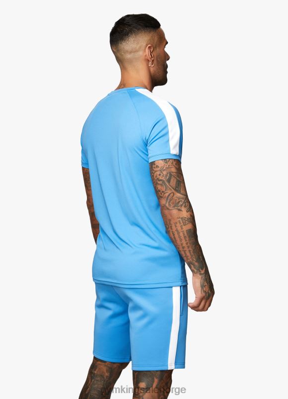 Gym King kjerne pluss poly tee menn P2NZL61 asurblått klær