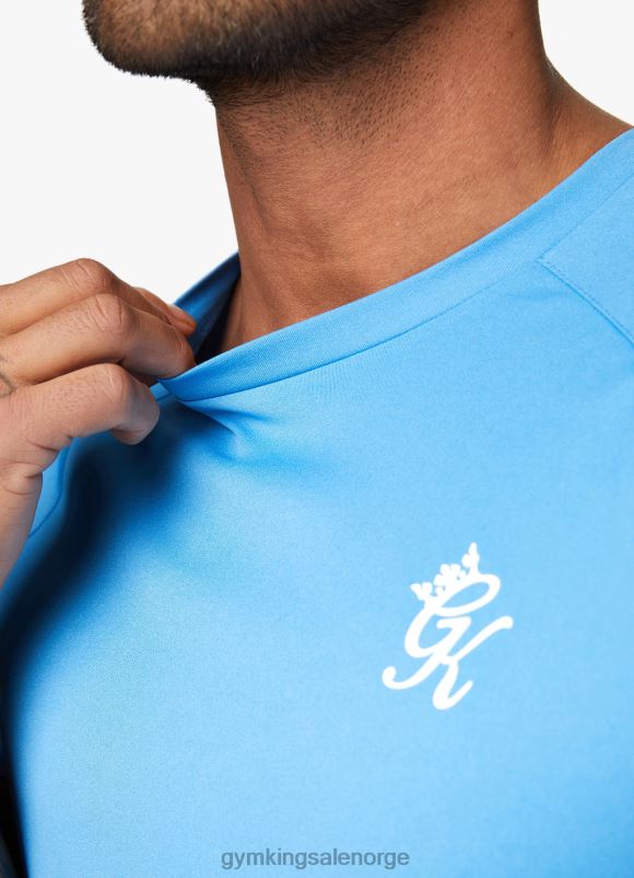 Gym King kjerne pluss poly tee menn P2NZL61 asurblått klær