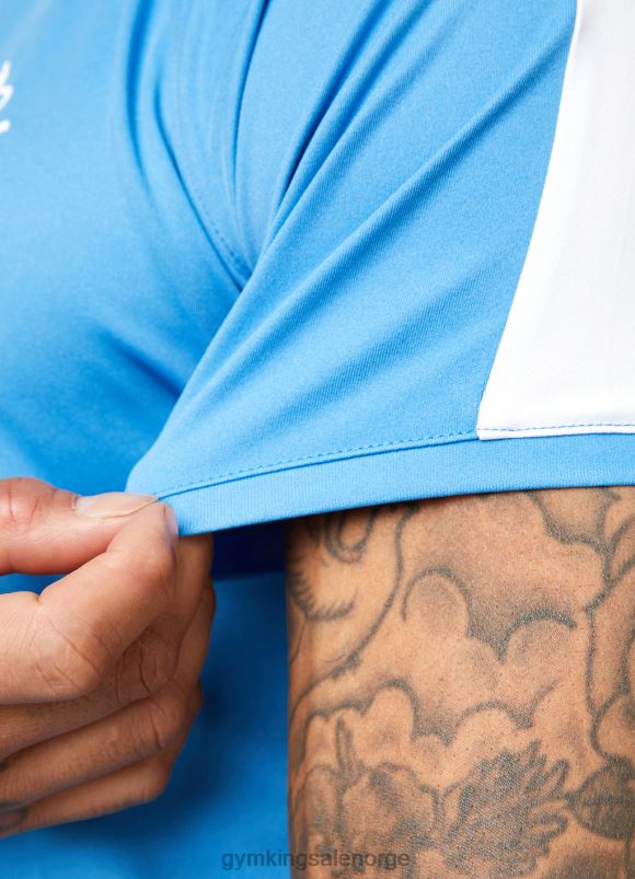 Gym King kjerne pluss poly tee menn P2NZL61 asurblått klær