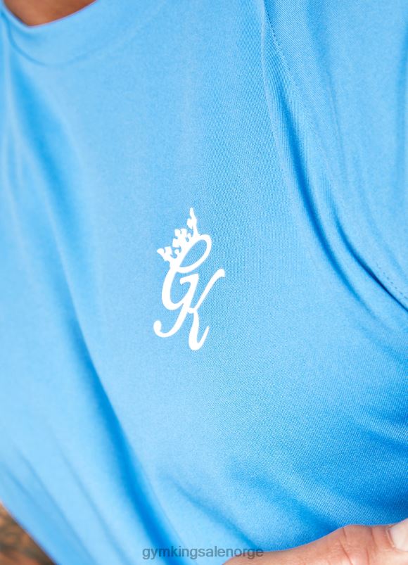 Gym King kjerne pluss poly tee menn P2NZL61 asurblått klær