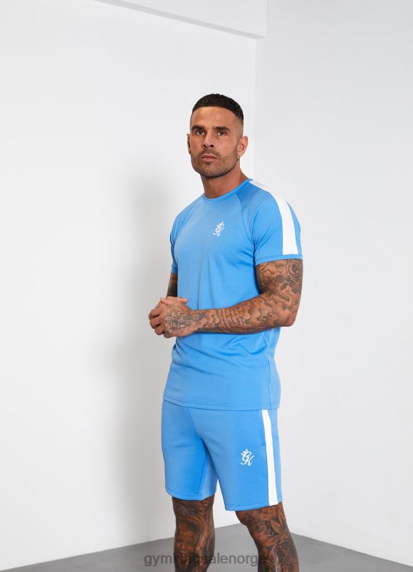 Gym King kjerne pluss poly tee menn P2NZL61 asurblått klær