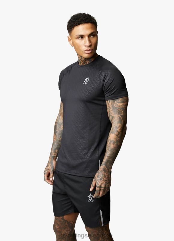 Gym King preget energi-t-skjorte menn P2NZL24 svart klær