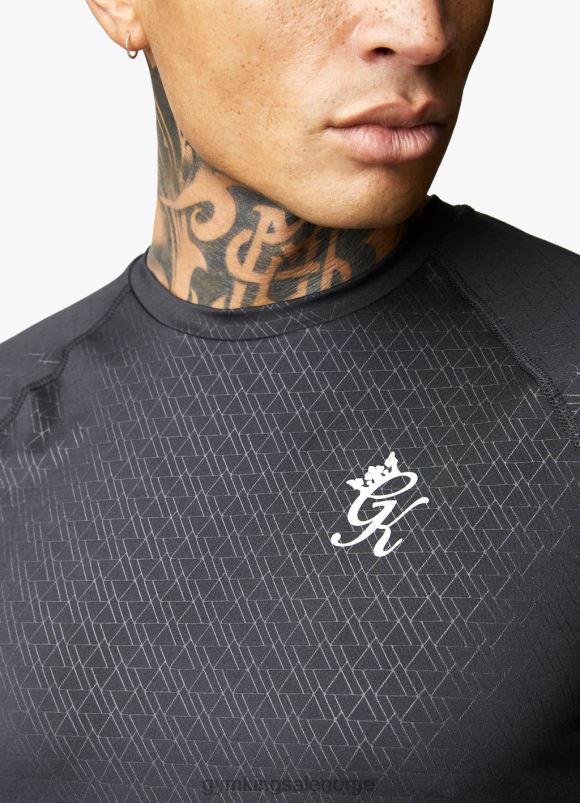 Gym King preget energi-t-skjorte menn P2NZL24 svart klær