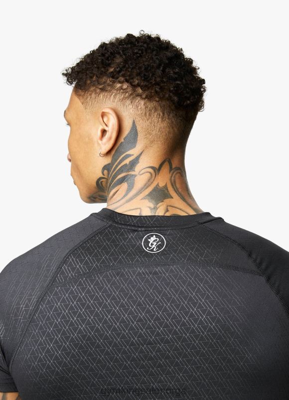 Gym King preget energi-t-skjorte menn P2NZL24 svart klær