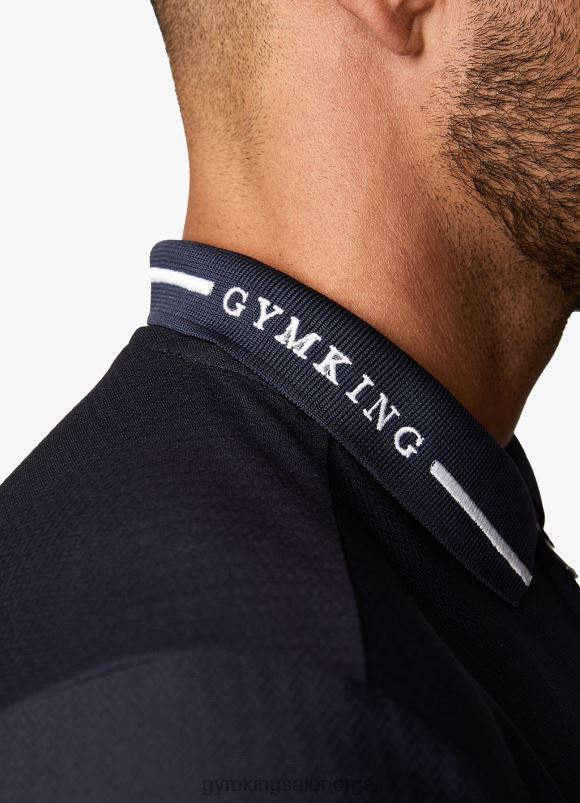 Gym King signaturbrodert polo menn P2NZL79 marinen klær