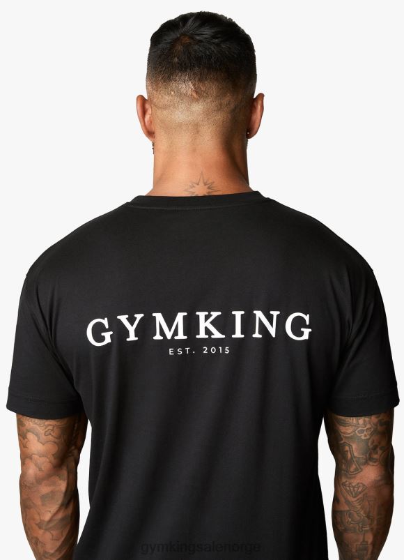 Gym King x aspinall etablert t-skjorte i begrenset opplag menn P2NZL42 svart klær