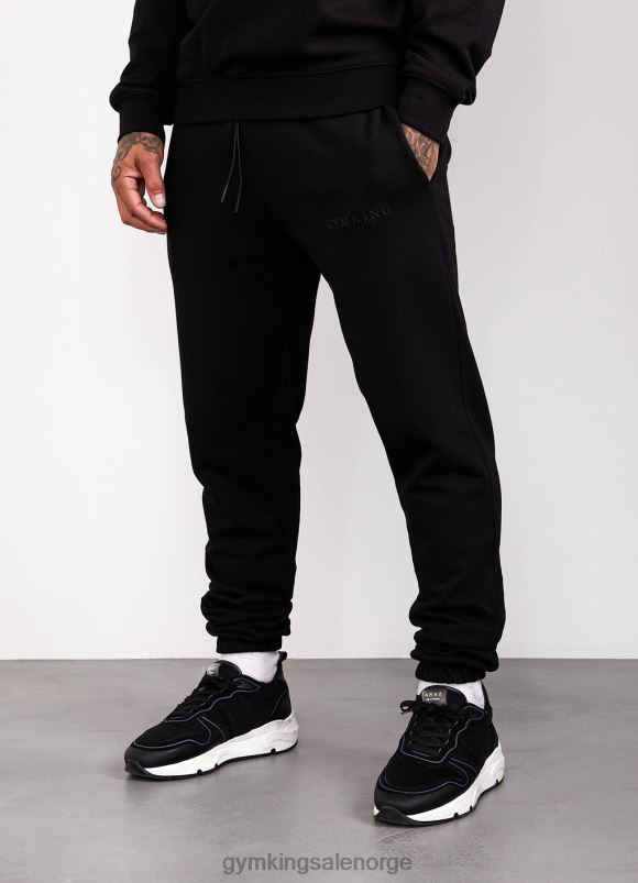 Gym King anslått eldre jogger menn P2NZL282 svart klær