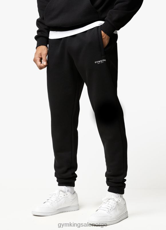 Gym King etablert jogger menn P2NZL284 svart klær