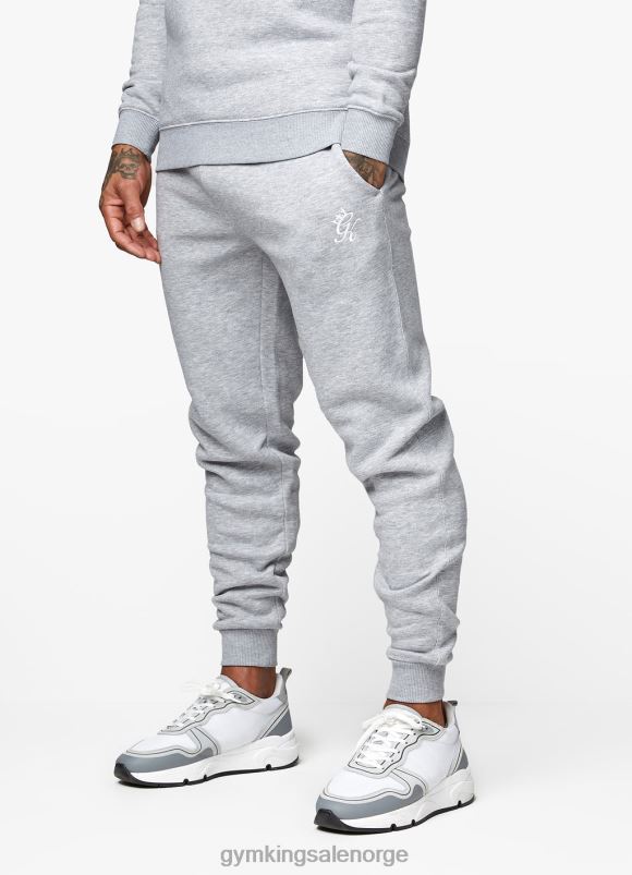 Gym King fundamental fleecejogger menn P2NZL274 grå mergel klær