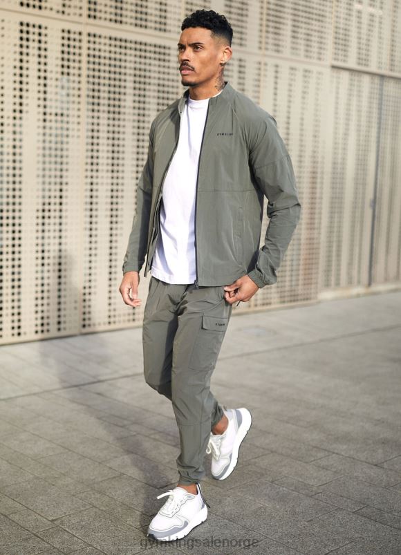 Gym King bruksvevd treningsdress menn P2NZL248 oliven klær