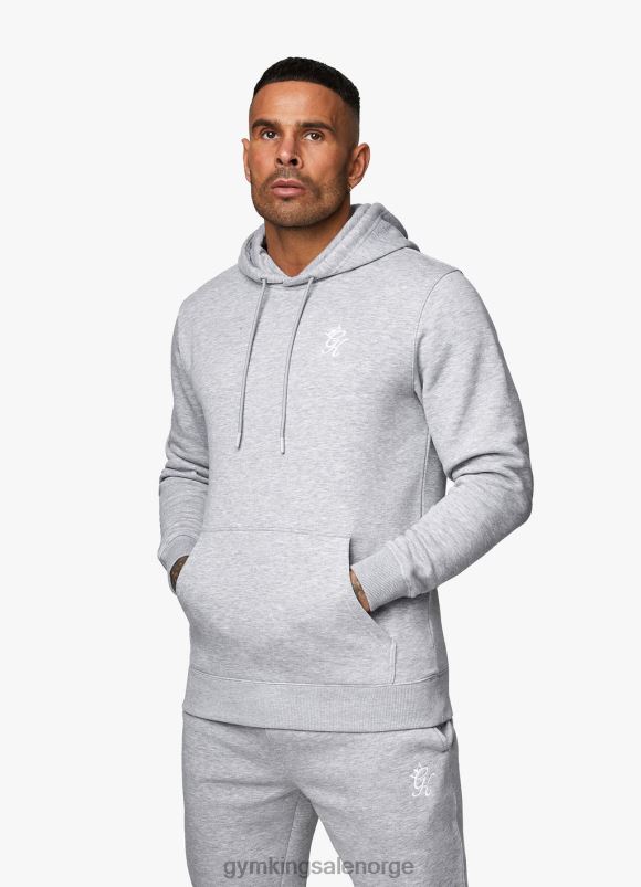 Gym King fundamental treningsdress i fleece menn P2NZL244 grå mergel klær
