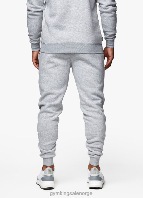 Gym King fundamental treningsdress i fleece menn P2NZL244 grå mergel klær