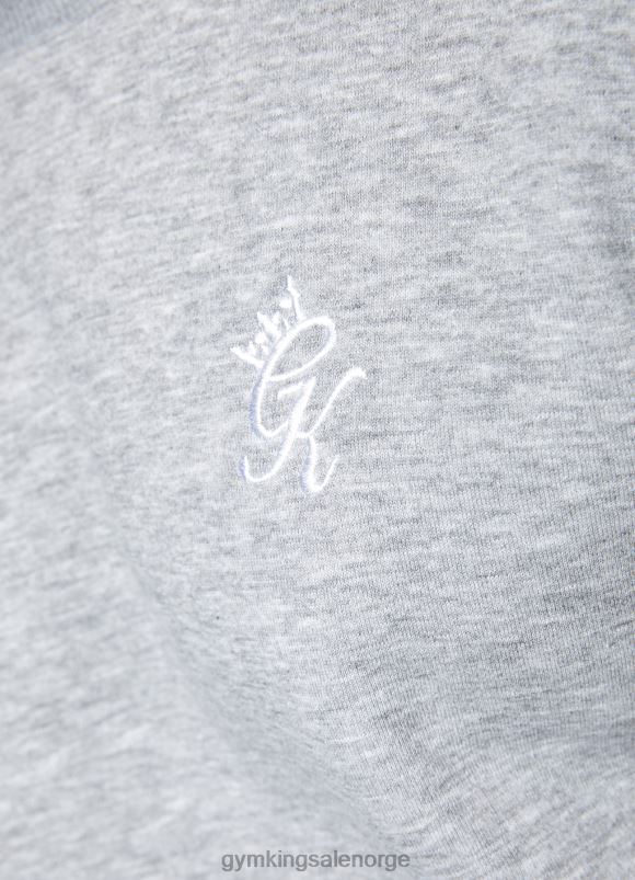 Gym King grunnleggende treningsdress for mannskapet menn P2NZL241 grå mergel klær