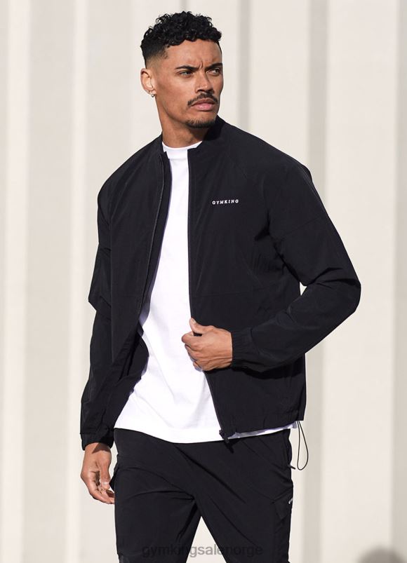 Gym King bruksvevd bombefly menn P2NZL261 svart klær