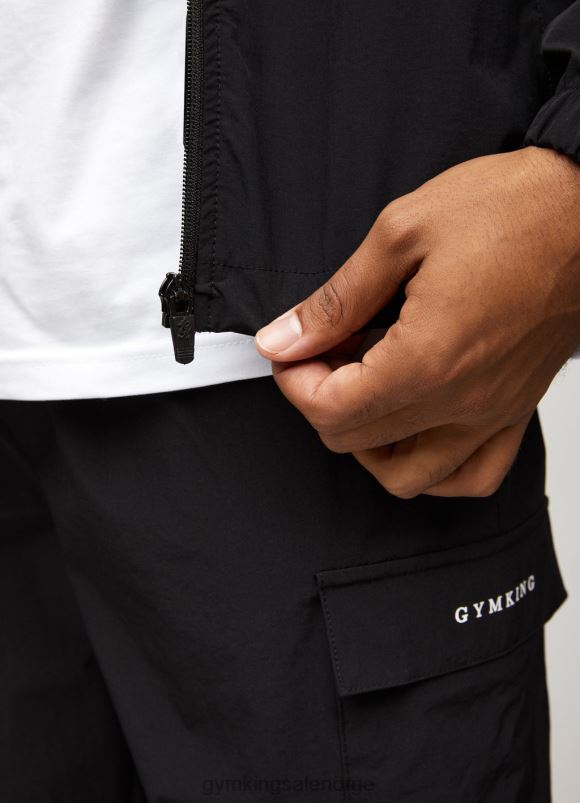 Gym King bruksvevd bombefly menn P2NZL261 svart klær