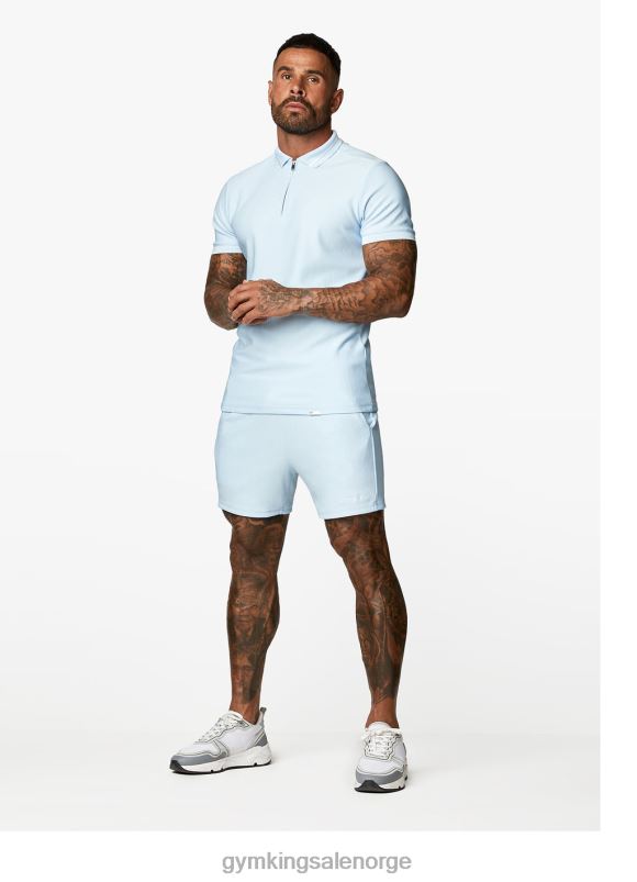 Gym King signaturbrodert polo menn P2NZL156 rolig blå klær