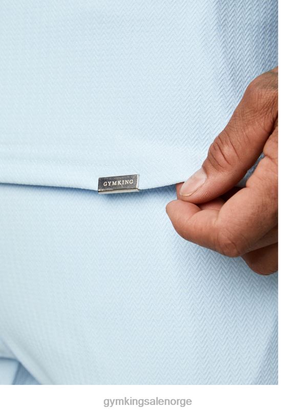 Gym King signaturbrodert polo menn P2NZL156 rolig blå klær