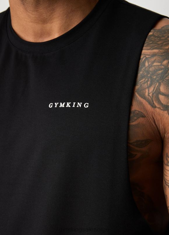 Gym King lineær vest menn P2NZL229 svart klær