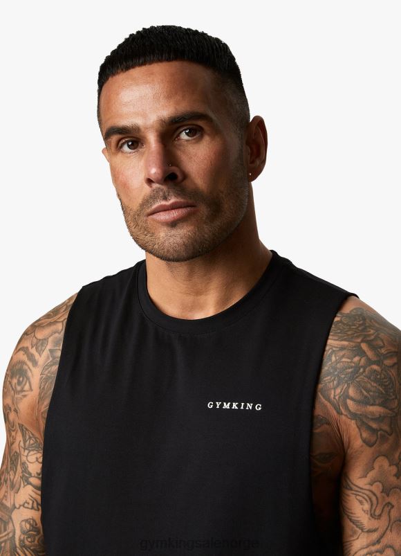 Gym King lineær vest menn P2NZL229 svart klær