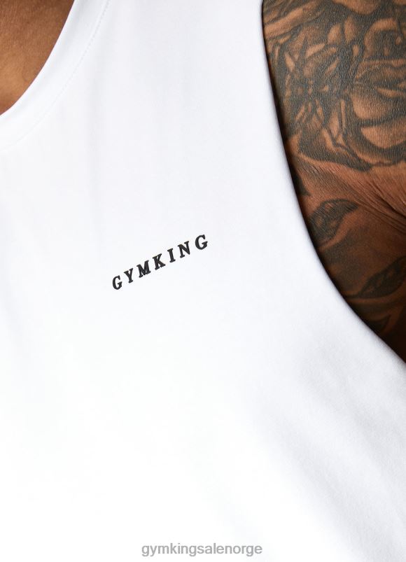 Gym King lineær vest menn P2NZL230 hvit klær
