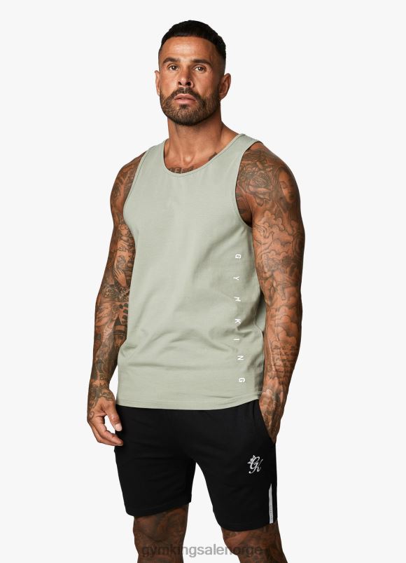 Gym King rebellion jersey vest menn P2NZL231 myk kaki klær