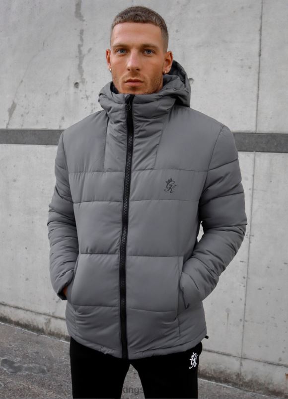 Gym King core tech pufferjakke menn P2NZL314 grå klær