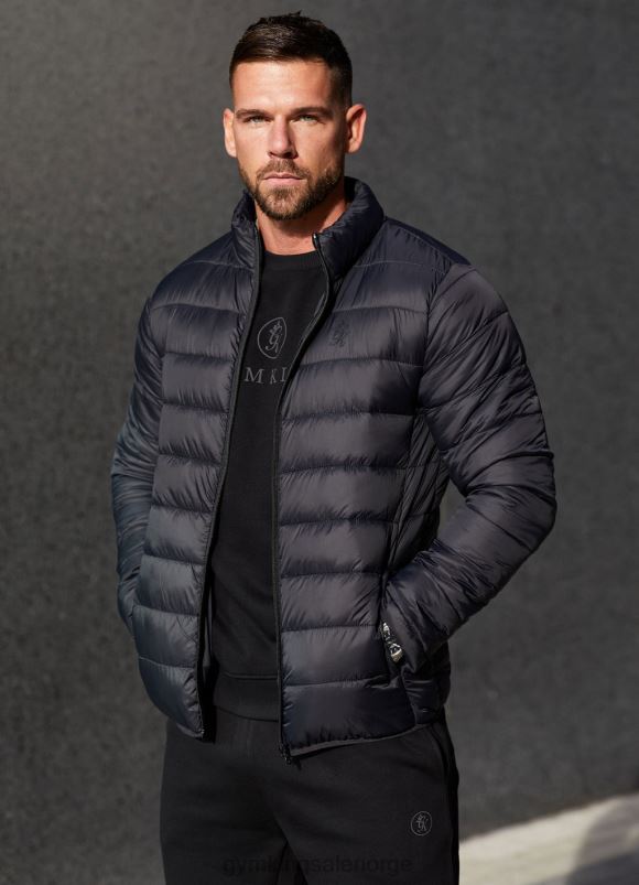 Gym King lett pakket pufferjakke menn P2NZL312 svart klær