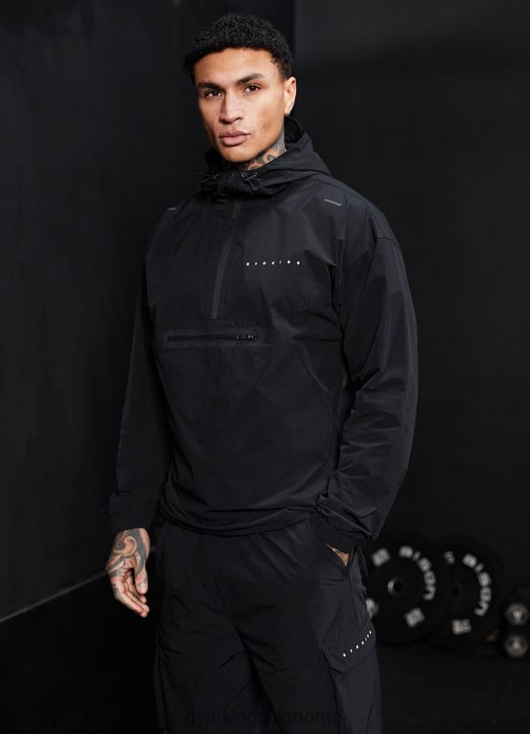 Gym King rebellion overhead jakke menn P2NZL303 svart klær